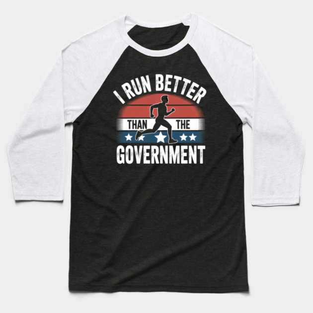 Government-Shutdown Baseball T-Shirt by Creatifly Graphic Tees