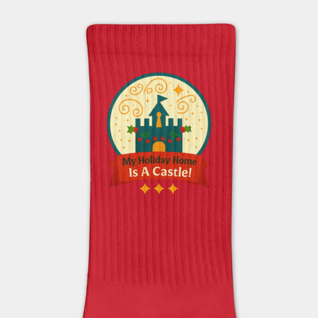 My Holiday Home Is A Castle Snowglobe by Disney For Seniors