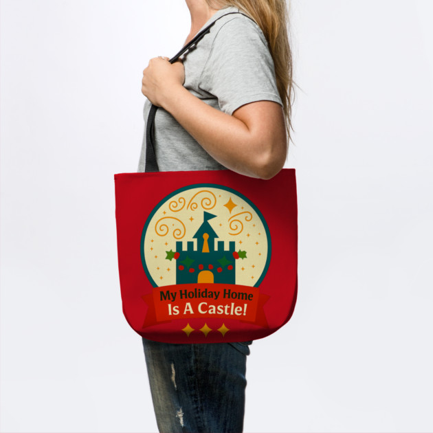 My Holiday Home Is A Castle Snowglobe by Disney For Seniors