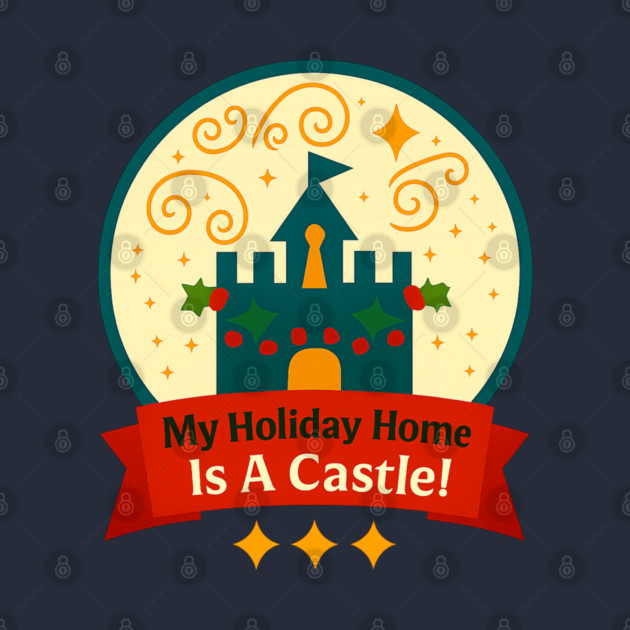 My Holiday Home Is A Castle Snowglobe by Disney For Seniors