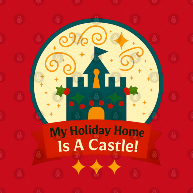 My Holiday Home Is A Castle Snowglobe by Disney For Seniors