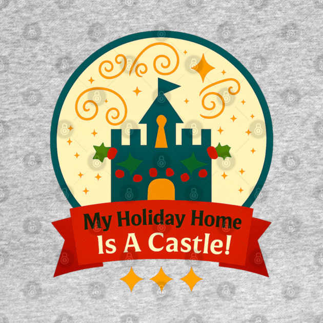 My Holiday Home Is A Castle Snowglobe by Disney For Seniors