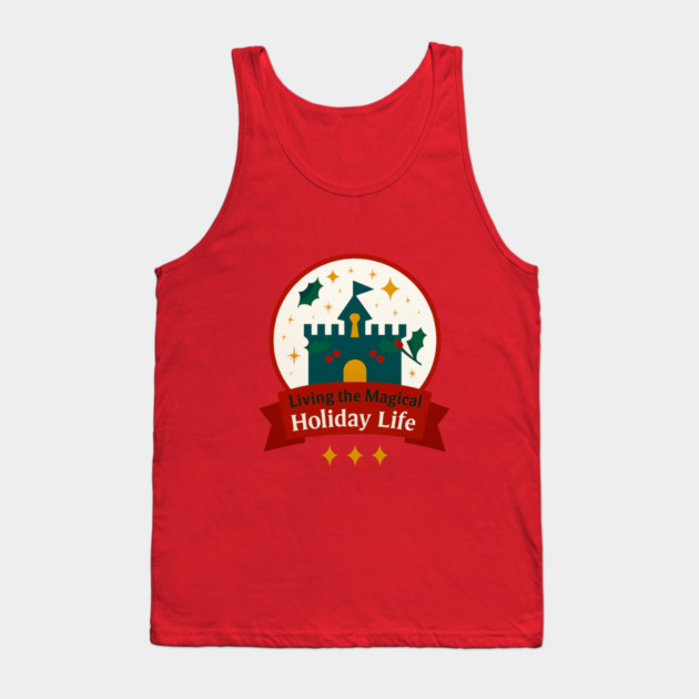 Living the Magical Holiday Life Snowglobe Tank Top by Disney For Seniors