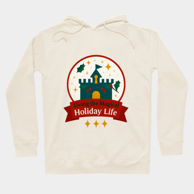 Living the Magical Holiday Life Snowglobe Hoodie by Disney For Seniors