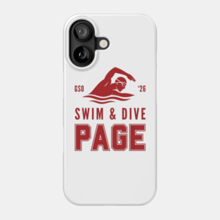 Page Swim & Dive 26 Phone Case