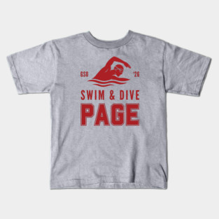 Page Swim & Dive 26 Kids T-Shirt