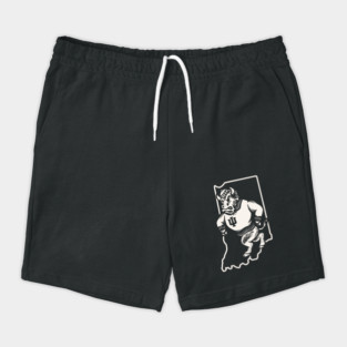 Indiana Bison Mascot Cream Shorts
