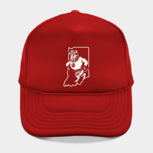 Indiana Bison Mascot Cream Hat