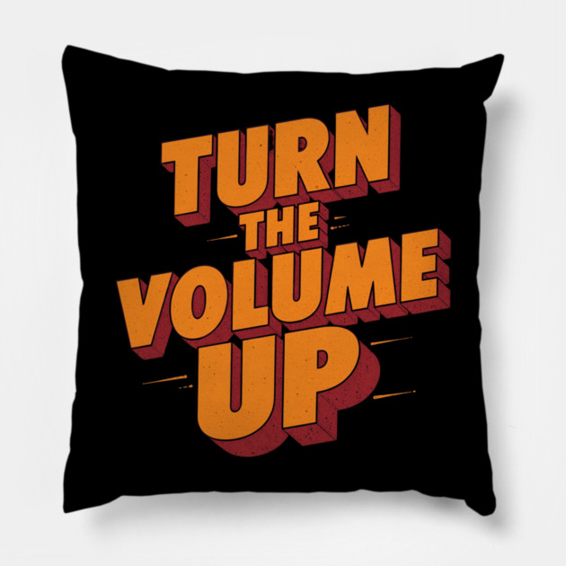Turn the volume up mayor of New York City Pillow by shirtlux