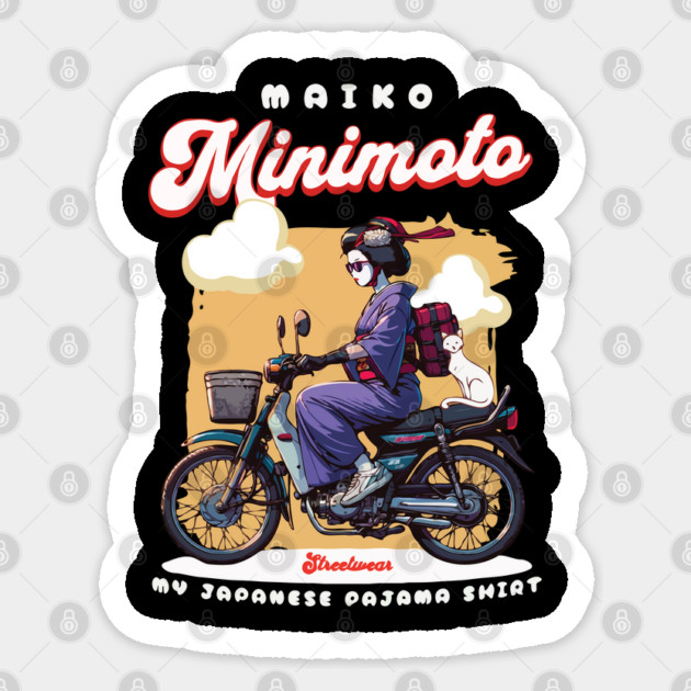 My Japanese Pajama Shirt, Minimoto Sticker by Megadorim