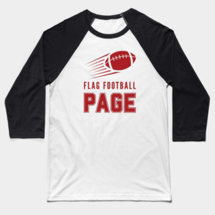 Page Flag Football Baseball T-Shirt