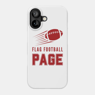 Page Flag Football Phone Case