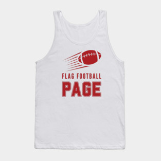 Page Flag Football Tank Top