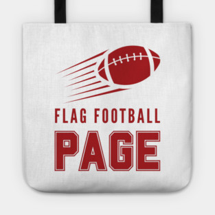 Page Flag Football Tote