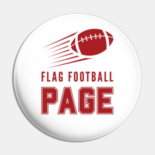 Page Flag Football Pin