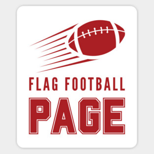 Page Flag Football Magnet