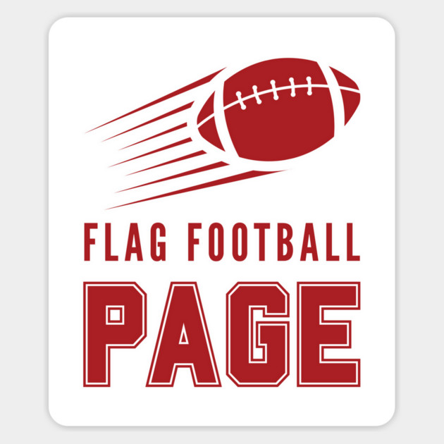 Page Flag Football Magnet by Timeless Chaos
