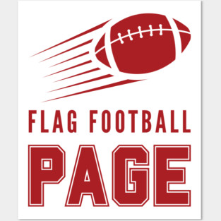 Page Flag Football Posters and Art