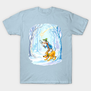 Goofy and Pluto Winter Wonderland Adventure T-Shirt