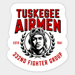 Tuskegee Airmen - 332nd Fighter Group - Vintage Pilot Logo Magnet
