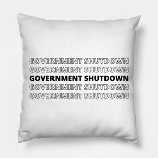 Government-Shutdown Pillow