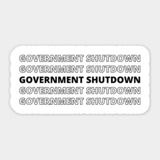 Government-Shutdown Sticker