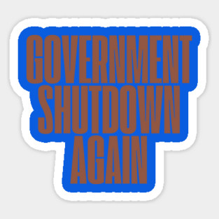 Government-Shutdown Sticker
