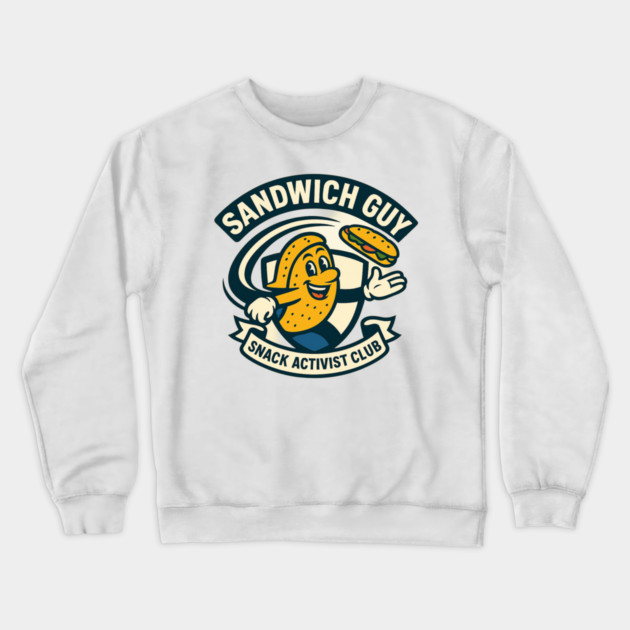 Sandwich Guy – Mascot Crest Emblem Crewneck Sweatshirt by ArtistTee ⭐⭐⭐⭐⭐