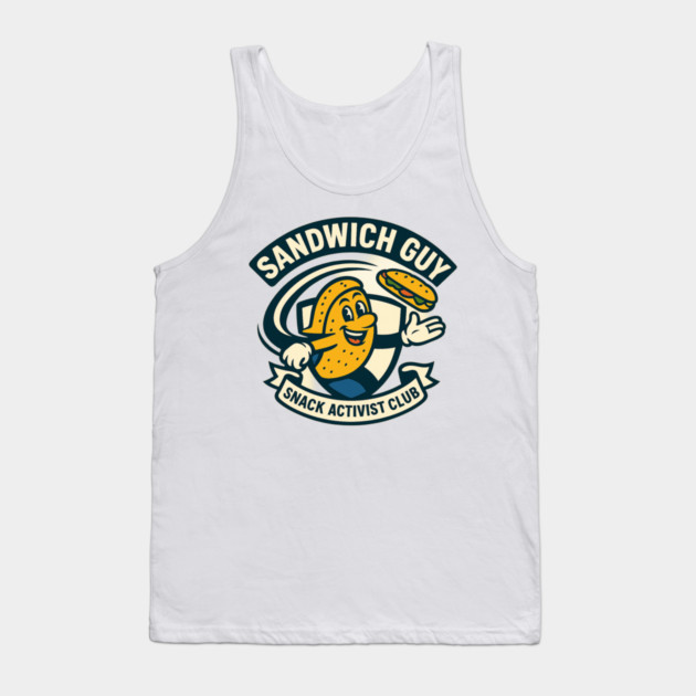 Sandwich Guy – Mascot Crest Emblem Tank Top by ArtistTee ⭐⭐⭐⭐⭐