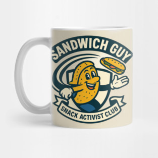 Sandwich Guy – Mascot Crest Emblem Mug