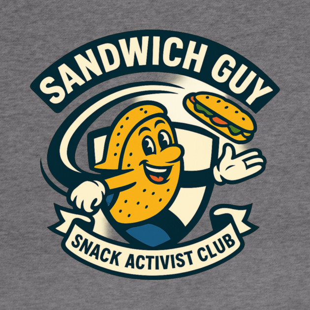 Sandwich Guy – Mascot Crest Emblem by ArtistTee ⭐⭐⭐⭐⭐
