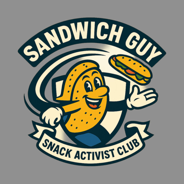 Sandwich Guy – Mascot Crest Emblem by ArtistTee ⭐⭐⭐⭐⭐