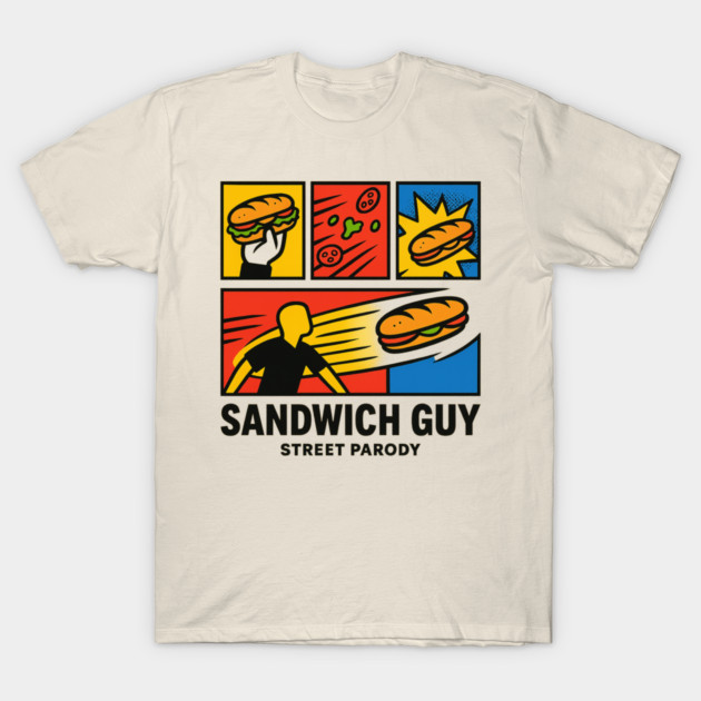 Sandwich Guy – Pop-Art Panel Parody T-Shirt by ArtistTee ⭐⭐⭐⭐⭐