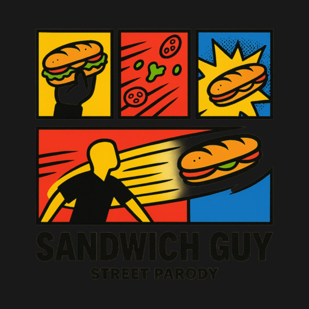 Sandwich Guy – Pop-Art Panel Parody by ArtistTee ⭐⭐⭐⭐⭐