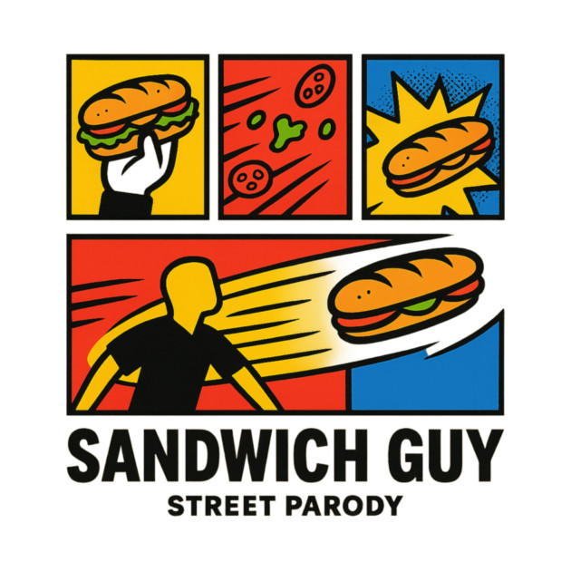Sandwich Guy – Pop-Art Panel Parody by ArtistTee ⭐⭐⭐⭐⭐
