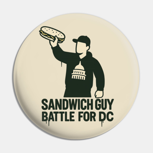 Sandwich Guy – Street Parody Emblem Pin by ArtistTee ⭐⭐⭐⭐⭐