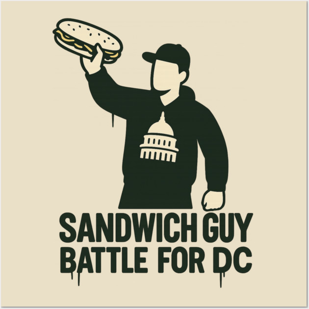 Sandwich Guy – Street Parody Emblem Wall Art by ArtistTee ⭐⭐⭐⭐⭐
