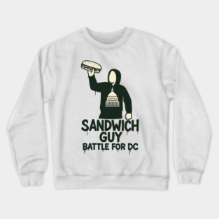 Sandwich Thrower – Mascot Crest Parody Crewneck Sweatshirt