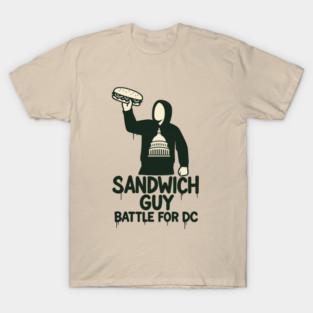 Sandwich Thrower – Mascot Crest Parody T-Shirt