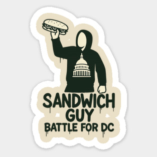 Sandwich Thrower – Mascot Crest Parody Magnet