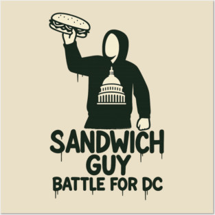 Sandwich Thrower – Mascot Crest Parody Posters and Art