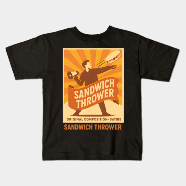 Sandwich Thrower Kids T-Shirt by ArtistTee ⭐⭐⭐⭐⭐