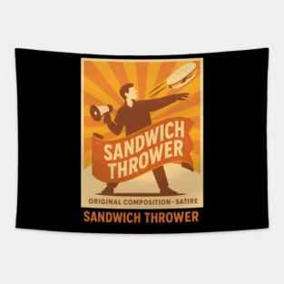 Sandwich Thrower Tapestry