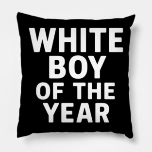 White Boy of the Year – Distressed Vintage Pillow