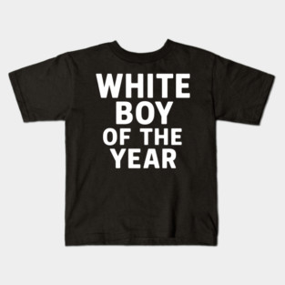 White Boy of the Year – Distressed Vintage Kids T-Shirt