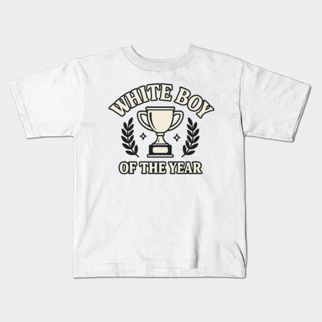 White Boy of the Year – Bold Meme Kids T-Shirt by ArtistTee ⭐⭐⭐⭐⭐
