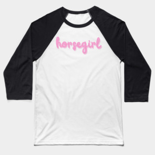 horse girl Baseball T-Shirt