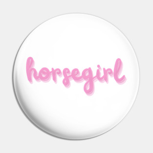 horse girl Pin