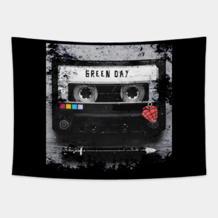 classic cassette - green day Tapestry