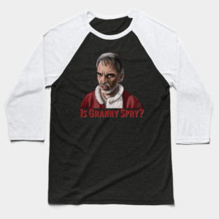 Bad Santa: Is Granny Spry? Baseball T-Shirt